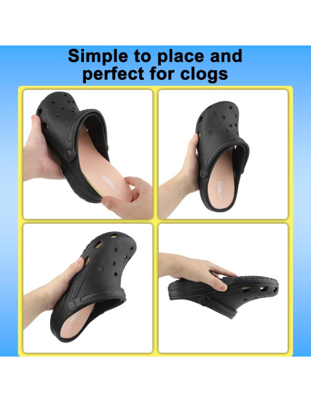 Plantillas para Zuecos Riemot 2 Pares Espuma Viscoelástica Rosa