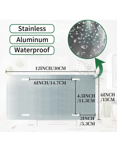 Placa de Licencia Vintage Bat Cave Aluminio 30.48x15.24cm