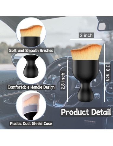 Kit de Cepillos de Limpieza Interior de Coche Cheeris - 2 Piezas