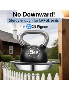 Soporte para Comedero de Aves Harhana - Acero Inoxidable 2 Pzs 2