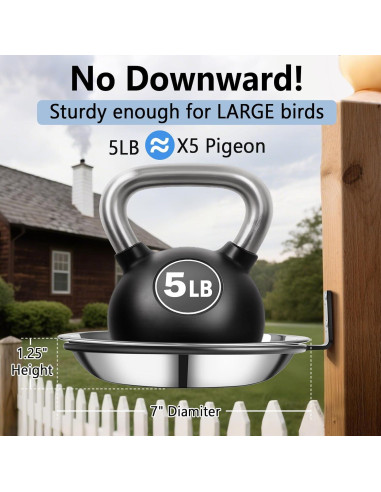 Soporte para Comedero de Aves Harhana - Acero Inoxidable 2 Pzs