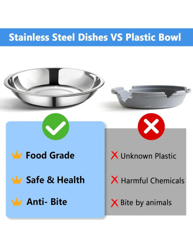 Soporte para Comedero de Aves Harhana - Acero Inoxidable 2 Pzs