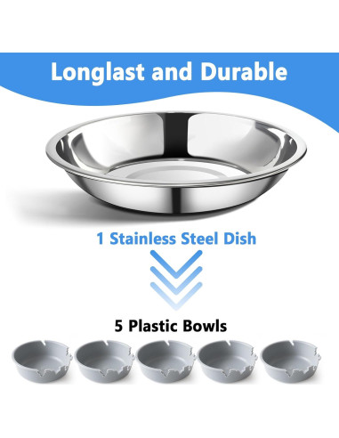 Soporte para Comedero de Aves Harhana - Acero Inoxidable 2 Pzs