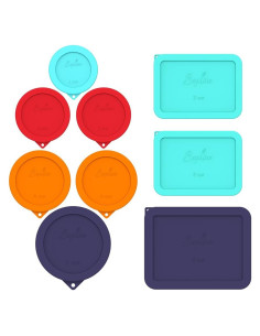 Cubiertas de Almacenamiento de Silicona SOPHICO 9 Piezas