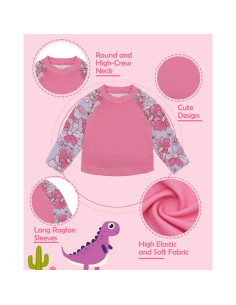 Traje de Baño Babygoal para Bebé 0-6 Meses Rosa UPF 50+ 2