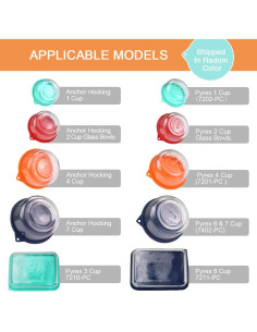 Cubiertas de Almacenamiento de Silicona SOPHICO 9 Piezas 2