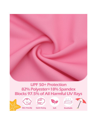 Traje de Baño Babygoal para Bebé 0-6 Meses Rosa UPF 50+