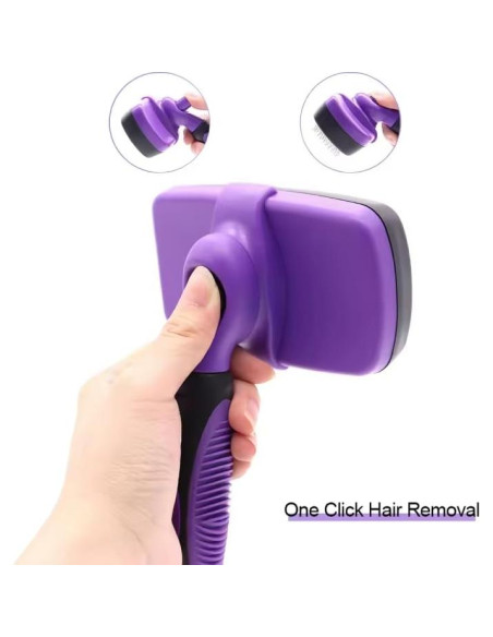 Cepillo Slicker Autolimpiante Samiranabi para Perros y Gatos