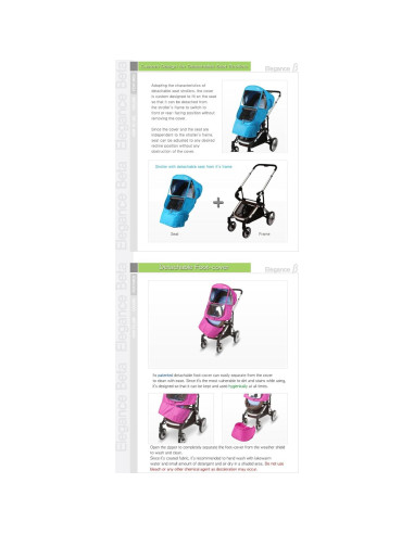 Cubierta para Carrito Manito Elegance Beta - Azul Marino