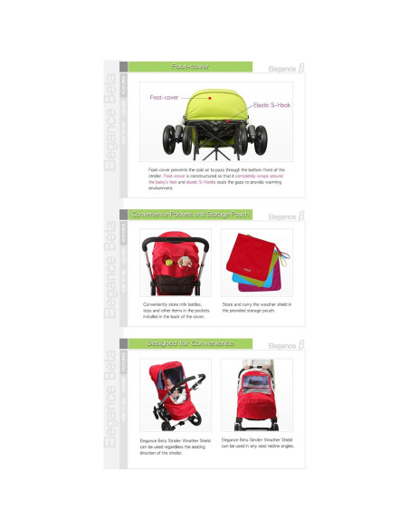 Cubierta para Carrito Manito Elegance Beta - Azul Marino