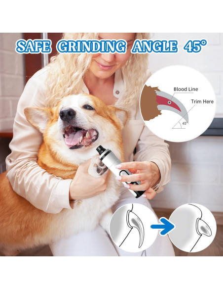 Recortadora de Uñas Silenciosa Tasunte 3 Velocidades LED USB