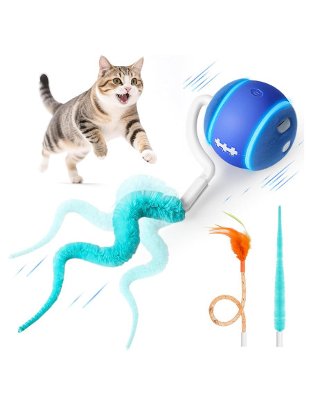 Bola de Juguete Interactiva para Gatos DDXCOO, Recargable USB