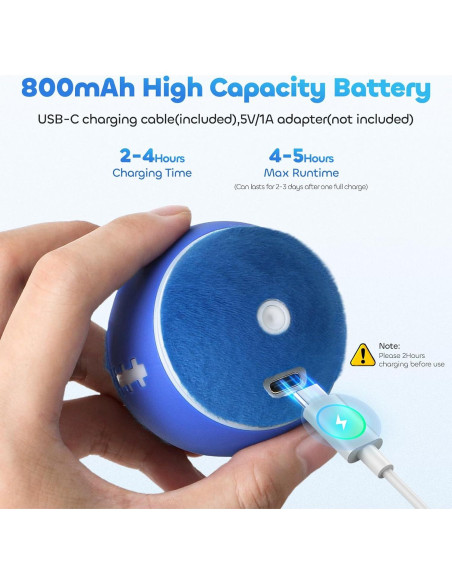 Bola de Juguete Interactiva para Gatos DDXCOO, Recargable USB