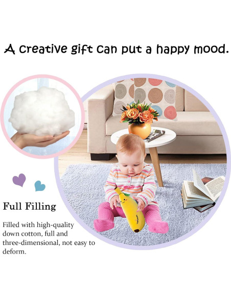 Almohada de Pluche Plátano Zhidiloveyou 34.8 cm Suave