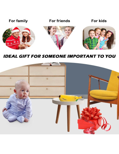 Almohada de Pluche Plátano Zhidiloveyou 34.8 cm Suave