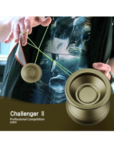 Yoyo Profesional C2 Hksod de Metal con Accesorios - Marrón 2