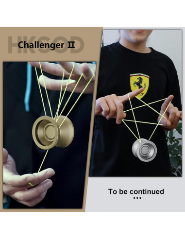 Yoyo Profesional C2 Hksod de Metal con Accesorios - Marrón