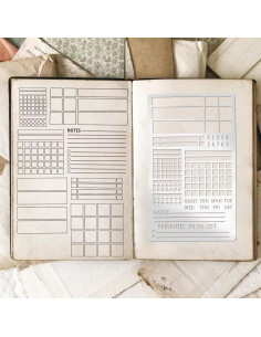 Plantillas de Diario de Metal Boqon - Acero Inoxidable A5 2