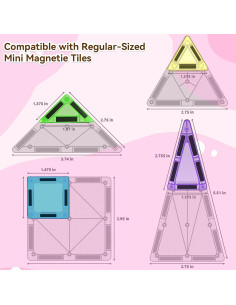 Set de 78 Azulejos Magnéticos Portátiles SKTMYY para Niños 2