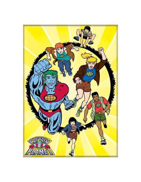 Imán Ata-Boy Capitán Planeta 6.35x8.89 cm Coleccionable