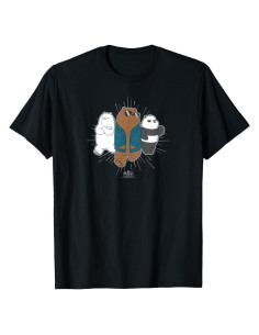 Camiseta We Bare Bears Unisex Niños 100% Algodón