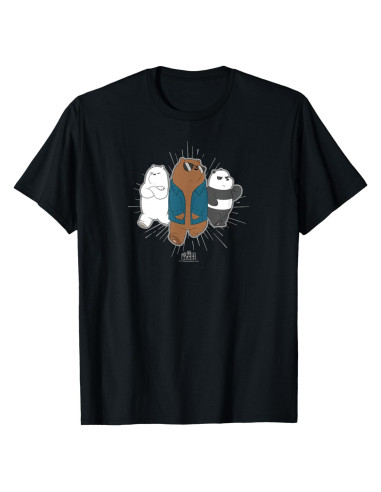 Camiseta We Bare Bears Unisex Niños 100% Algodón