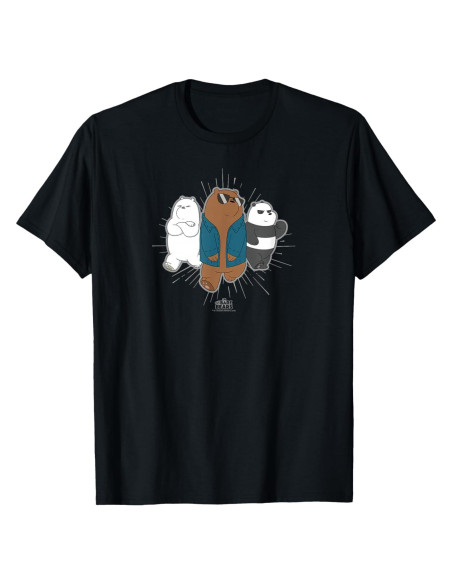 Camiseta We Bare Bears Unisex Niños 100% Algodón
