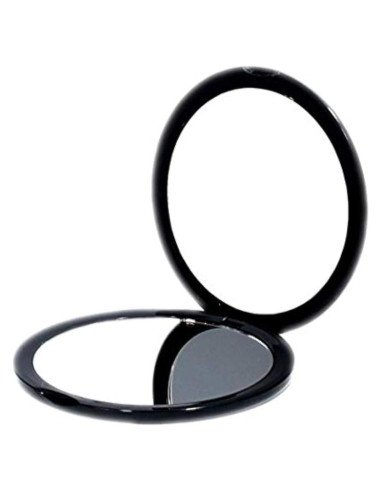 Espejo Cosmético Compacto Deweisn 10x Aumento Negro 10.16 cm
