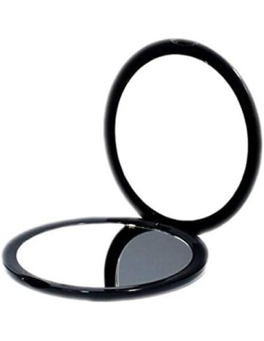 Espejo Cosmético Compacto Deweisn 10x Aumento Negro 10.16 cm