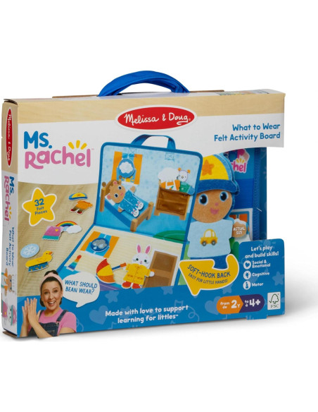 Tablero de Actividad de Fieltro Melissa & Doug Sra. Rachel 23.6x31.5 cm