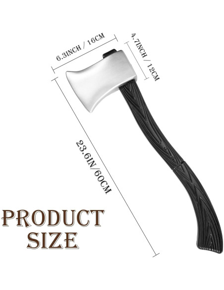 Hacha Falsa DAYSTART 60 cm para Disfraz Adulto - Halloween