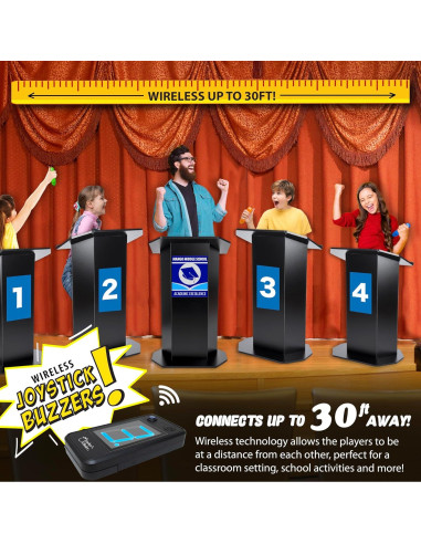 Sistema de timbre inalámbrico Teacher's Choice para 4 jugadores