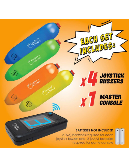Sistema de timbre inalámbrico Teacher's Choice para 4 jugadores