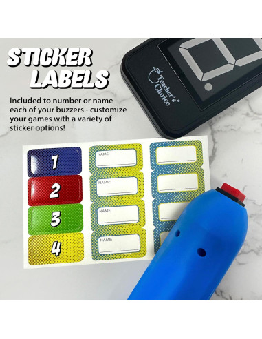 Sistema de timbre inalámbrico Teacher's Choice para 4 jugadores