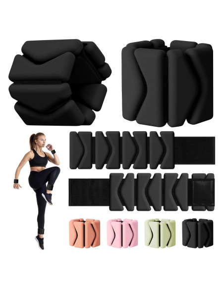 Pesas de Muñeca y Tobillo Grednfhat Ajustables 0.9kg