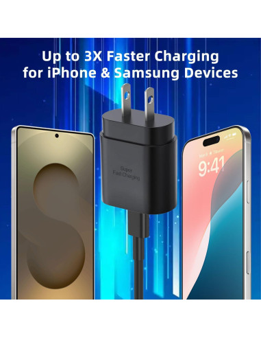 Cargador USB Tipo C 30W Eaxxfly para iPhone y Samsung