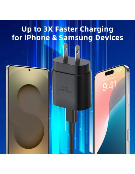 Cargador USB Tipo C 30W Eaxxfly para iPhone y Samsung