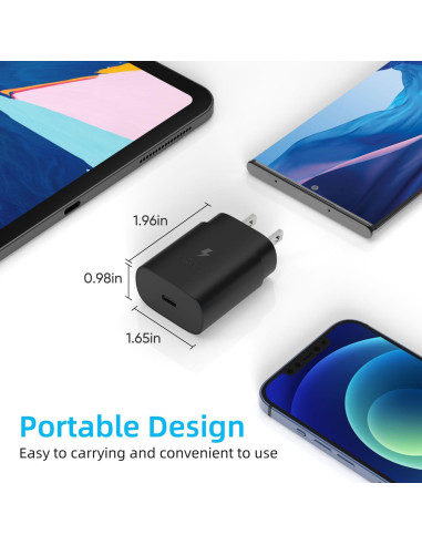 Cargador USB Tipo C 30W Eaxxfly para iPhone y Samsung