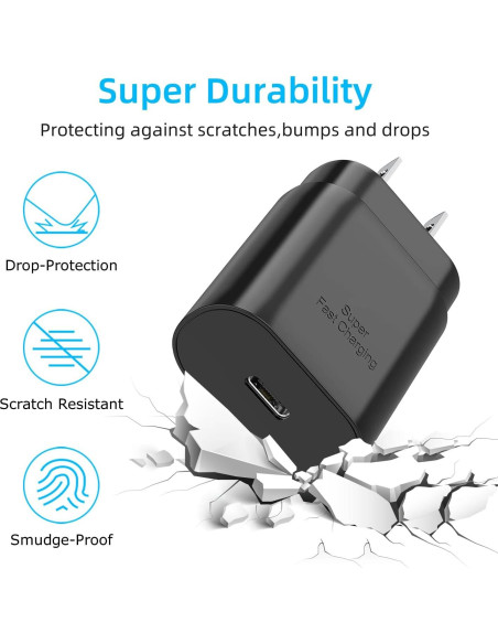 Cargador USB Tipo C 30W Eaxxfly para iPhone y Samsung