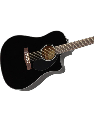 Guitarra Acústica-Eléctrica Fender CD-60SCE Negra con Accesorios