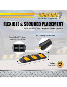 Bordillo de Goma Guardia 56 cm Alta Resistencia Reflectante 2