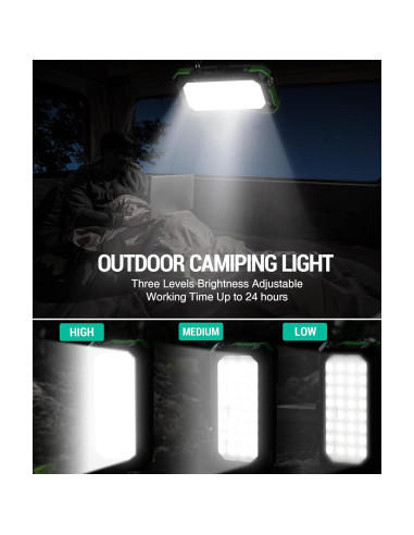 Cargador Solar Portátil BLAVOR 20000mAh 4 Paneles Plegables