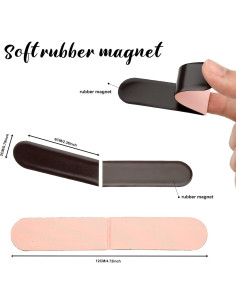 Marcadores Magnéticos ZNHIS 15PCS Color Sólido para Lectura 2