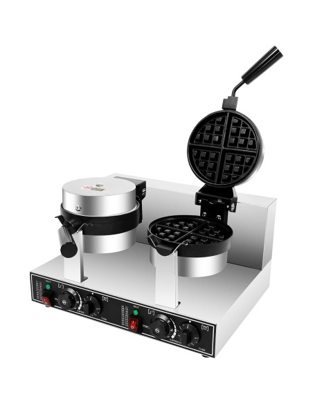 Máquina de Waffles Doble Cabeza SZ-RW-2 2400W Acero Inoxidable
