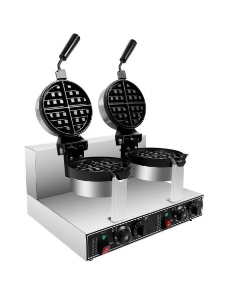 Máquina de Waffles Doble Cabeza SZ-RW-2 2400W Acero Inoxidable