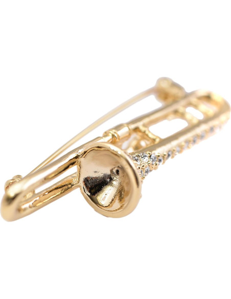 Broche de Cristal de Trompeta Spinningdaisy 5.08x1.27cm