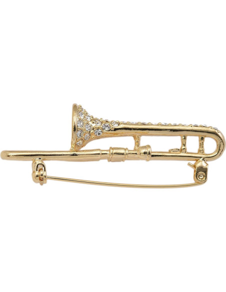 Broche de Cristal de Trompeta Spinningdaisy 5.08x1.27cm