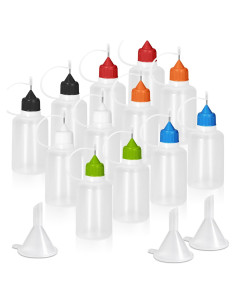 Botellas Aplicadoras de Punta Precisa HARSKIYER 30ml 12 Pcs