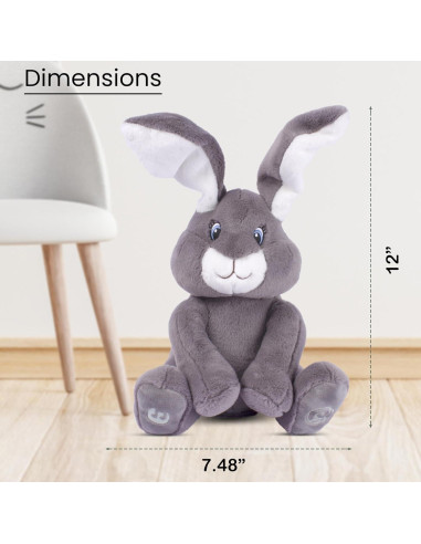 Dimple Milo Conejo Peluche Interactivo 1.27 kg - Peek-a-Boo