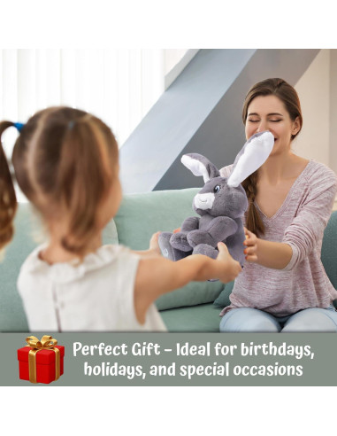 Dimple Milo Conejo Peluche Interactivo 1.27 kg - Peek-a-Boo